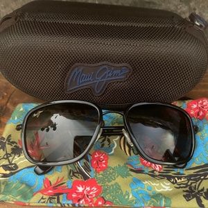 Maui Jim Hawaiian Time (Black) Titanium Sunglasses